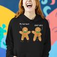 Gingerbread Feet Hurt Sarcastic Cookie Christmas Women Hoodie Gifts for Her