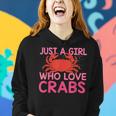 Girls-Love-Crab Eating-Macaque Crab-Crawfish-Lover Women Hoodie Gifts for Her