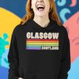 Glasgow Scotland United Kingdom Rainbow Gay Pride Merch Women Hoodie Gifts for Her