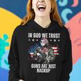 In God We Trust Guns Are Just Backup Ar-15 George Washington Women Hoodie Gifts for Her