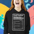 Godfather Nutrition Facts Gifts For Funny Grandpa Godfather Women Hoodie Gifts for Her