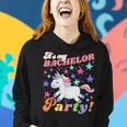 Groovy It's My Bachelor Party Unicorn Marriage Party Women Hoodie Gifts for Her