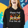 Happy Fall Brush Them All Th Thanksgiving Dental Dentist Women Hoodie Gifts for Her