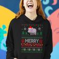 Hippo Merry Xmas Graphic For Ugly Christmas Sweater Women Hoodie Gifts for Her