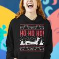 Ho Ho Dachshund Santa Ugly Christmas Sweater Dog Owner Pj Women Hoodie Gifts for Her