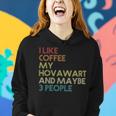 Hovawart Dog Owner Coffee Lovers Quote Vintage Retro Women Hoodie Gifts for Her