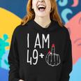I Am 49 Plus 1 Middle Finger Funny 50Th Womens Birthday Women Hoodie Gifts for Her