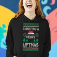 I Wish You A Merry Liftmas Fitness Trainer Women Hoodie Gifts for Her