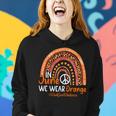 In June We Wear Orange End Gun Violence Awareness Rainbow Women Hoodie Gifts for Her