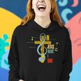 In Jesus Name I Sing Music Note Cross Vintage Christian Women Hoodie Gifts for Her