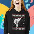 Karate Girl Ugly Christmas Sweater Martial Arts Fighter Women Hoodie Gifts for Her