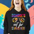 Leopard Tie Dye Schools Out For Summer Teacher Vacation Women Hoodie Gifts for Her