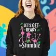 Let’S Get Ready To Stumble Funny Flamingo St Patrick’S Day Women Hoodie Gifts for Her