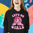 Let's Go Girls Cowgirl Boot Hat Disco Bachelorette Party Women Hoodie Gifts for Her