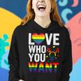 Love Who You Want Lgbt Gay Pride Men Women Rainbow Lgbtq Women Hoodie Gifts for Her