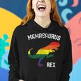 Mamasaurus Rex Gay Pride Lgbt Dinosaur Ally Women Hoodie Gifts for Her