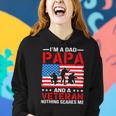 Mens Im A Dad Papa And A Veteran For Dad Fathers Day Grandpa 22 Women Hoodie Gifts for Her