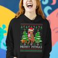 Merry Pitmas Santa Pitbull Dog Xmas Ugly Christmas Sweater Women Hoodie Gifts for Her