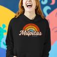 Milpitas California Ca Vintage Rainbow Retro 70S Women Hoodie Gifts for Her