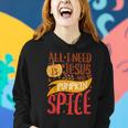 All I Need Is Jesus Christ And Pumpkin Spice Latte Fall Yall Latte Women Hoodie Gifts for Her