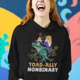 Nonbinary Pride Frog Funny Nonbinary Gift - Nonbinary Pride Frog Funny Nonbinary Gift Women Hoodie Gifts for Her