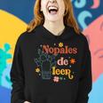 Nopales De Leer Spanish Teacher Maestra Cactus Bilingual Women Hoodie Gifts for Her