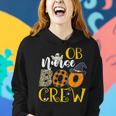 Ob Nurse Boo Crew Ghost Halloween Costume Obstetric Nursing Women Hoodie Gifts for Her