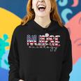 Oncology Nurse 4Th Of July Us Flag Nurse Radiation Oncology Women Hoodie Gifts for Her