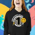 One Happy Dude 1St Birthday One Cool Dude Groovy 1 Year Old Women Hoodie Gifts for Her
