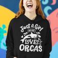 Orca Just A Girl Who Loves Orcas Women Hoodie Gifts for Her