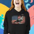 Pigeon Bird 4Th Of July Usa Patriotic Pigeon Usa Flag Women Hoodie Gifts for Her