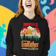 Promoted To Godfather Est 2023 Funny For New Godfather Women Hoodie Gifts for Her