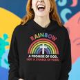 Rainbow A Promise Of God Not A Symbol Of Pride Pride Month Funny Designs Funny Gifts Women Hoodie Gifts for Her