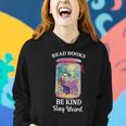 Read Books Be Kind Stay Weird Funny Skull Book Lover Vintage Be Kind Funny Gifts Women Hoodie Gifts for Her