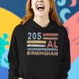 Retro Birmingham Area Code 205 Residents State Alabama Women Hoodie Gifts for Her