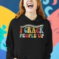 Retro Chiropractic Groovy Spinal Cord Chiropractor Women Hoodie Gifts for Her