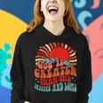 Retro Sunset Mountain God Is Greater Than The Highs & Low Women Hoodie Gifts for Her