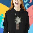Rock On Skeleton Hand Guitar Rock & Roll Rock Band Women Hoodie Gifts for Her