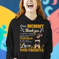 Russkiy Toy Dear Mommy Thank You For Being My Mommy Women Hoodie Gifts for Her