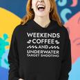 Weekends Coffee And Underwater Target Shooting Sayings Women Hoodie Gifts for Her