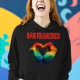 San Francisco Lgbt Pride Costume Rainbow Love Heart Women Hoodie Gifts for Her