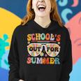 Schools Out For Summer Retro Last Day Of School Teacher Women Hoodie Gifts for Her
