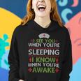 I See You When You're Sleeping Ugly Christmas Sweater Women Hoodie Gifts for Her