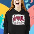 In September We Wear Burgundy Rainbow Sickle Cell Awareness Women Hoodie Gifts for Her
