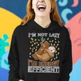 Sloth Quote I'm Not Lazy I'm Energý Efficient Women Hoodie Gifts for Her