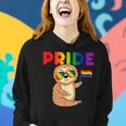 Sloth Gay Pride Rainbow Flag Proud Lgbtq Cool Lgbt Ally Women Hoodie Gifts for Her