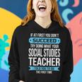 Social Studies Teacher Funny Appreciation Gift Gifts For Teacher Funny Gifts Women Hoodie Gifts for Her