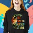Softball Catcher I Will Waiting For You At Home Girl Women Women Hoodie Gifts for Her