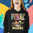 Somebodys Feral Madre Spanish Mom Wild Mama Opossum Groovy Gifts For Mom Funny Gifts Women Hoodie Gifts for Her