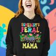 Somebodys Feral Mama Cute Rat Bow Tie Flowers Animal Gifts For Mama Funny Gifts Women Hoodie Gifts for Her